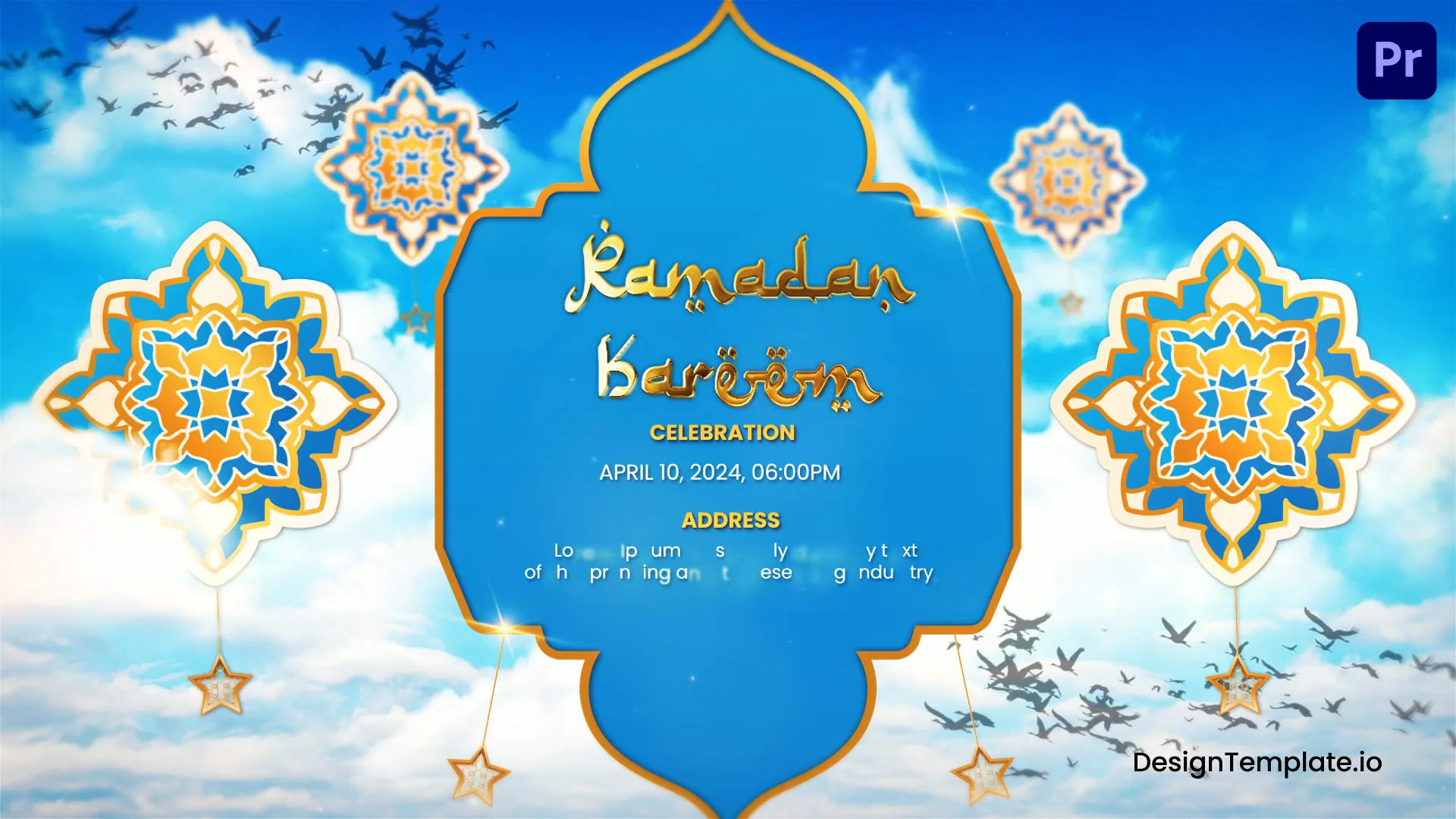 Arabic Ramadan Wishes Video Template